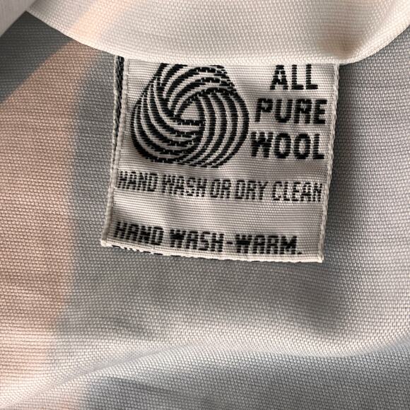 Bebhinn Marten Irish Wool Cardigan Sweater Green Blue Diamond Knit Made Ireland - Picture 7 of 13